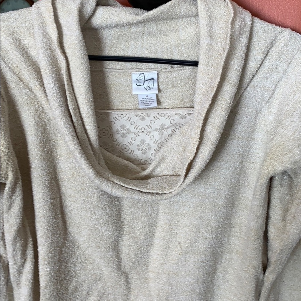 Pretty off white with gold specks sweater